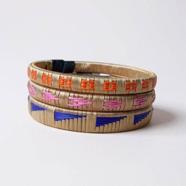 TRIO PULSERAS DORADAS