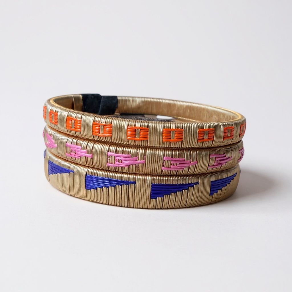 TRIO PULSERAS DORADAS: imagen 1