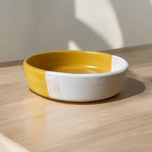 PLATO REDONDO MOSTAZA