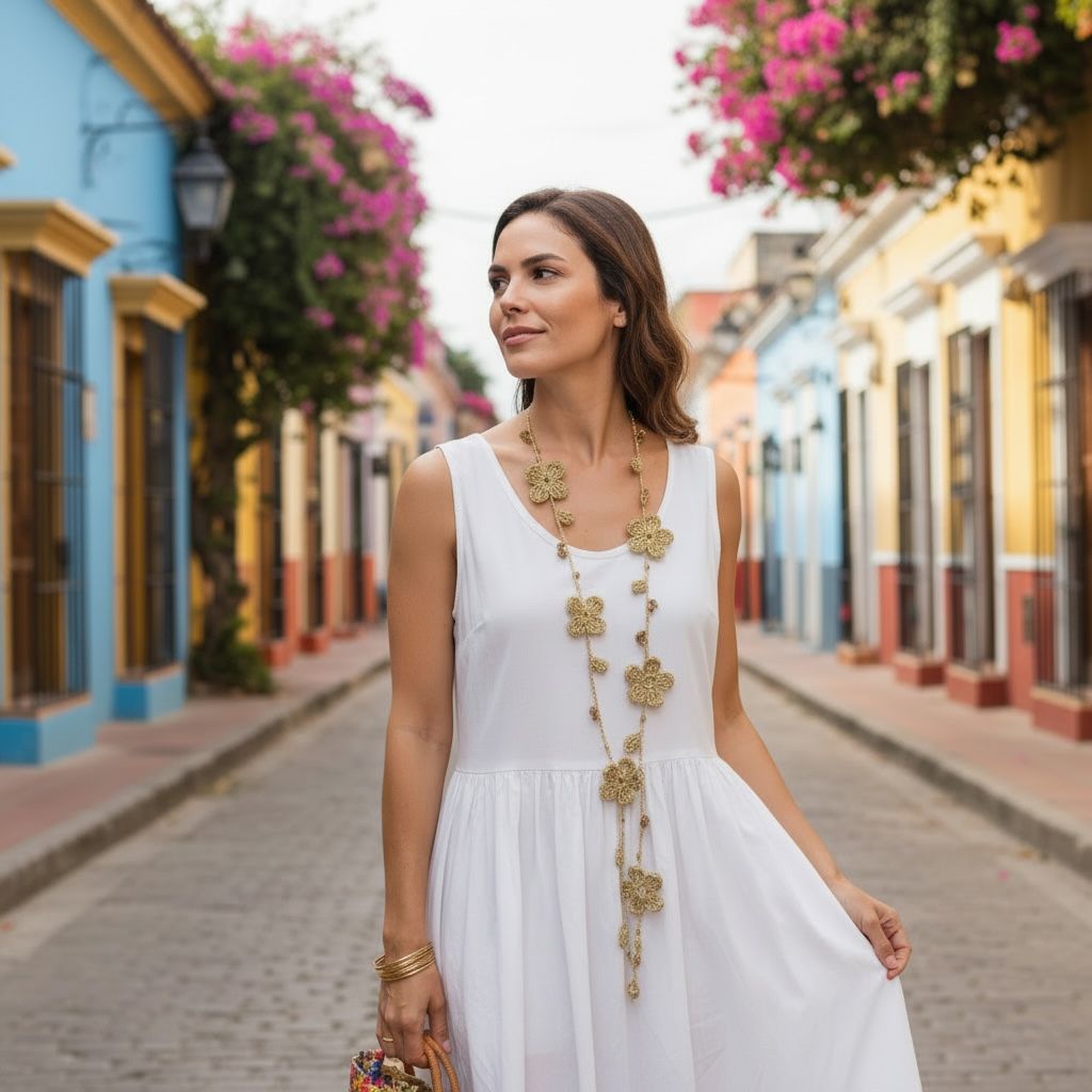 COLLAR FLORA DORADO: imagen 2