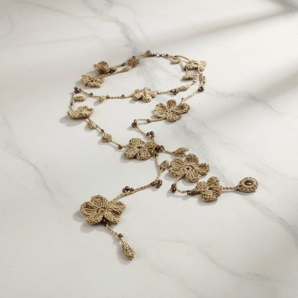 COLLAR FLORA DORADO: imagen 1
