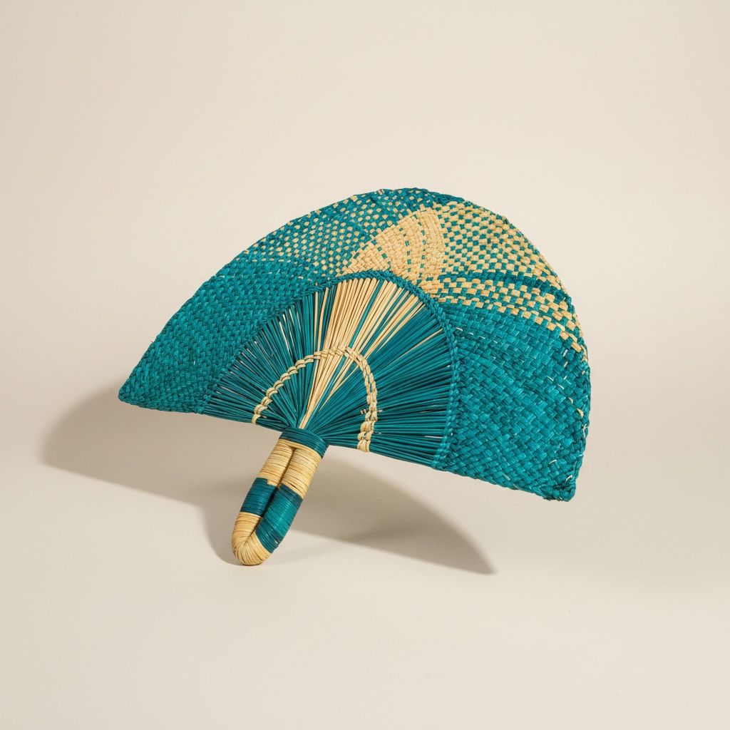 ABANICO AGUA MARINA: imagen 1