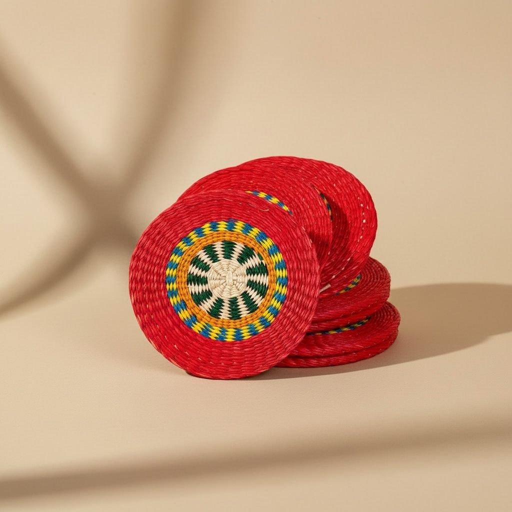 PORTAVASOS ROJO: imagen 1