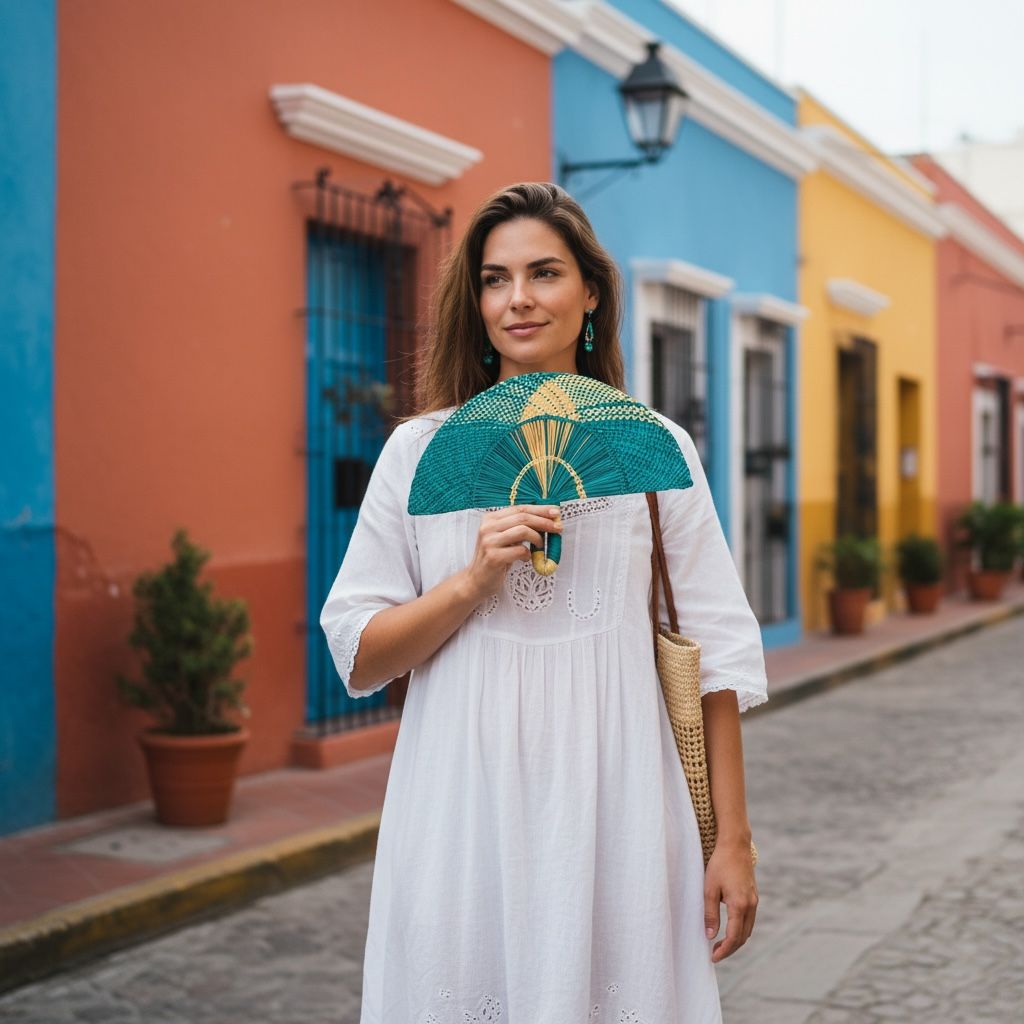 ABANICO AGUA MARINA: imagen 2