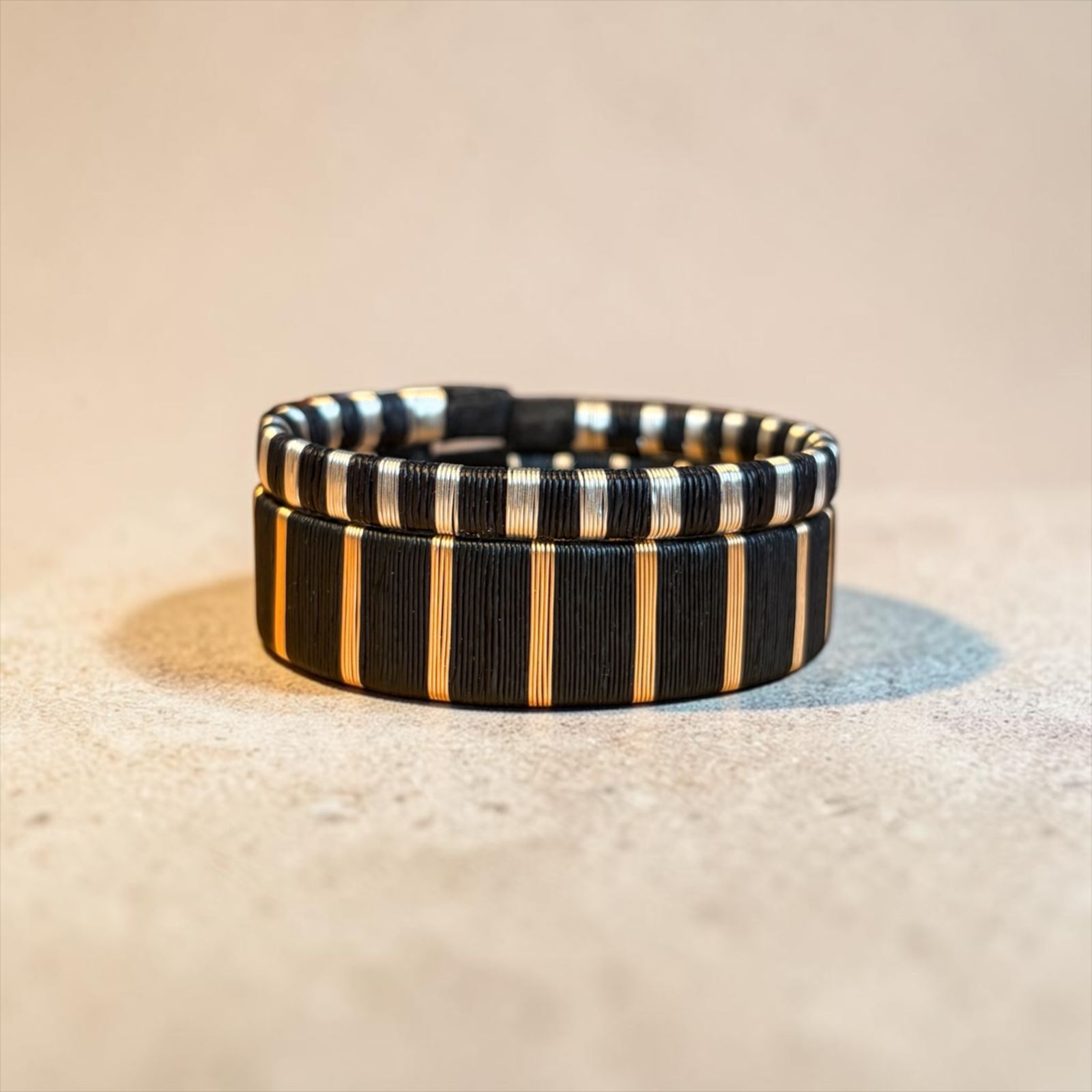 DUO PULSERAS NEGRO: imagen 1