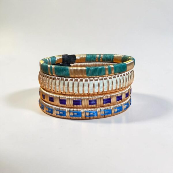 TRIO PULSERAS DORADAS