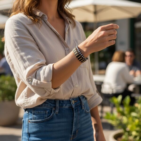 DUO PULSERAS NEGRO: imagen 2