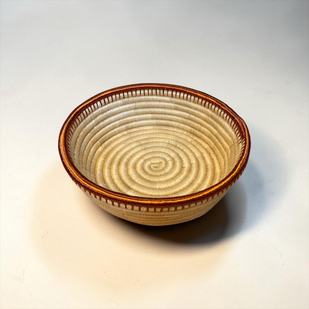 CANASTA  FIQUE COBRE NATURAL
