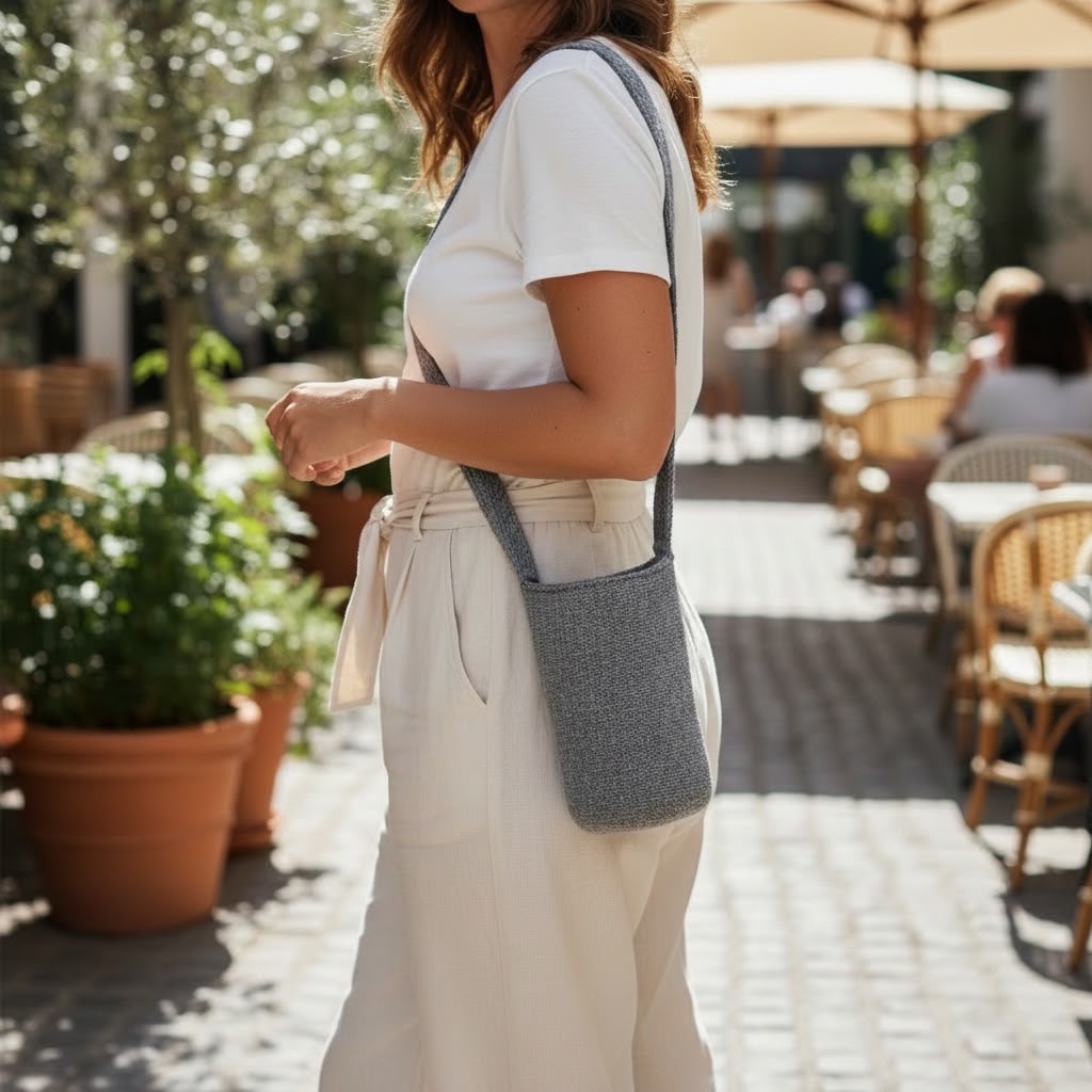 MOCHILA LANA GRIS: imagen 3